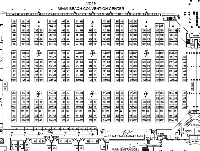 Miami Beach Convetion Center Floorplan