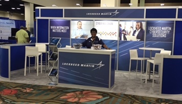 
 Lockneed Martin tradeshow booth